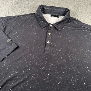 Sunday‎ Swagger Polo Mens 3XL Black Speckle Short Sleeve Golf Performance Shirt